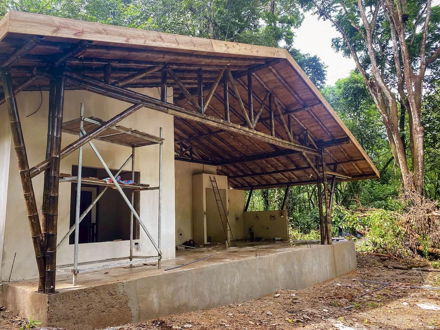Bohorica Home Build: Black Bamboo Roof