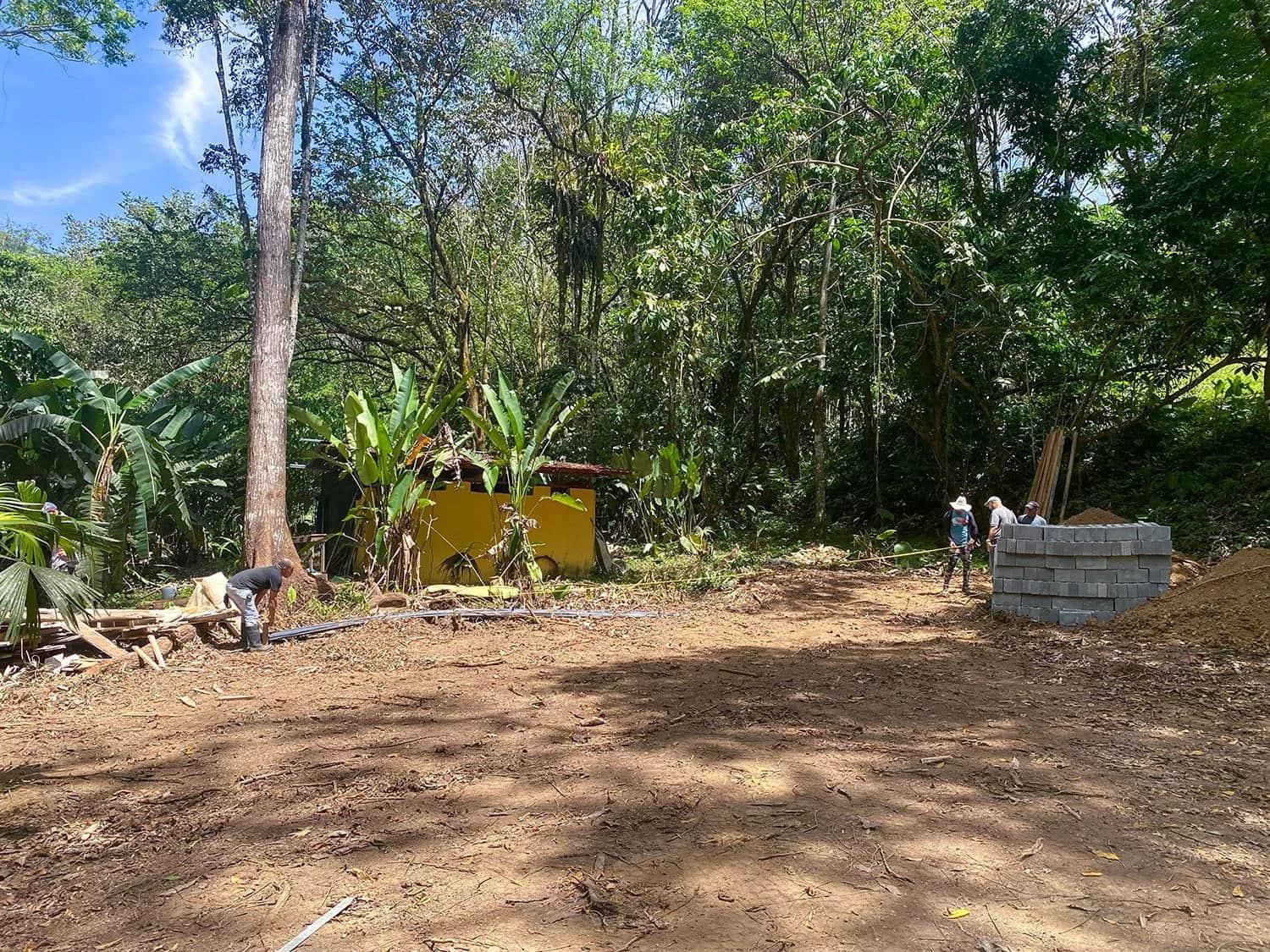 Land clearing and site prep underway at Casa Bohorica