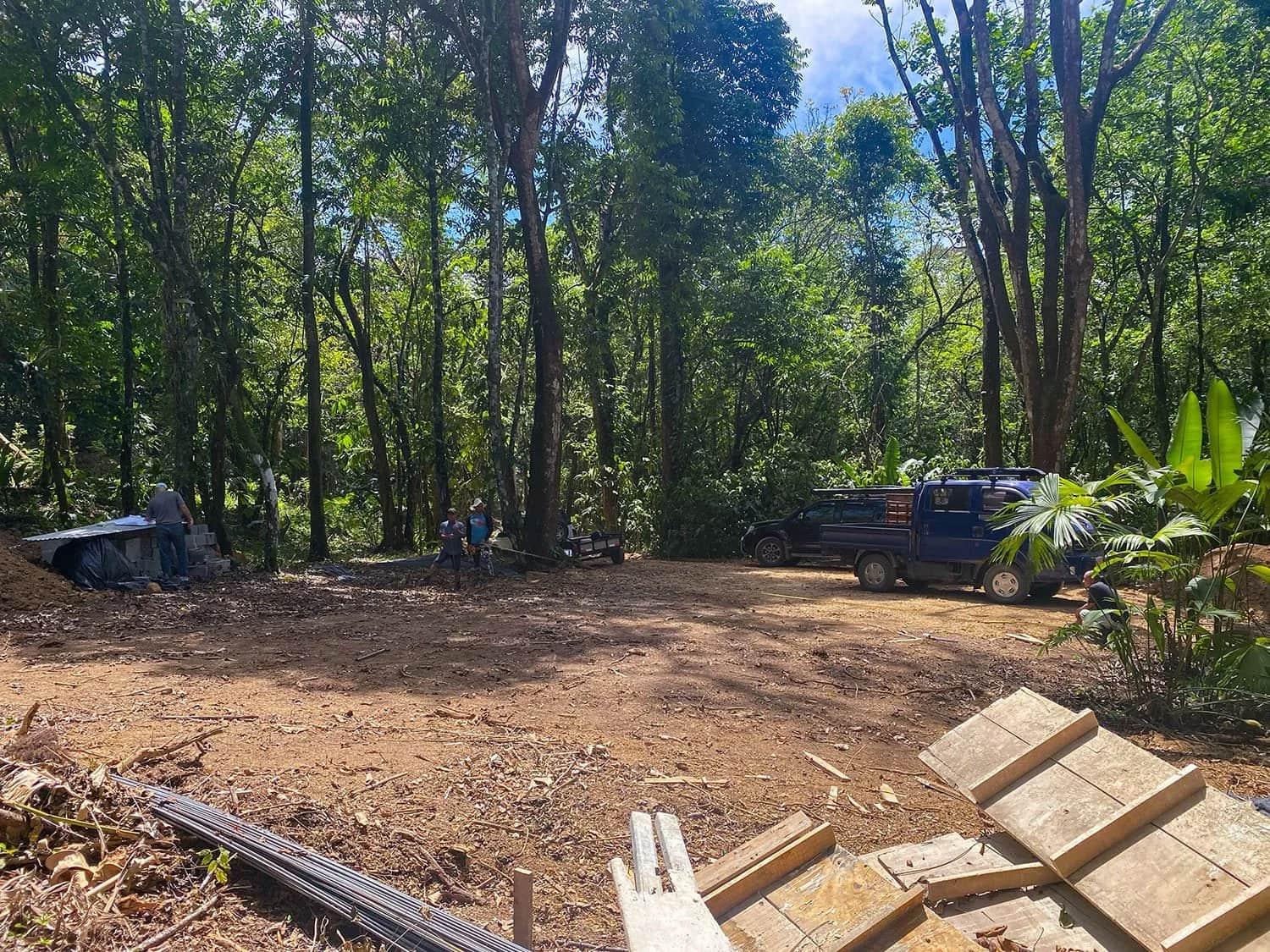 Land clearing and site prep underway at Casa Bohorica, photo 12