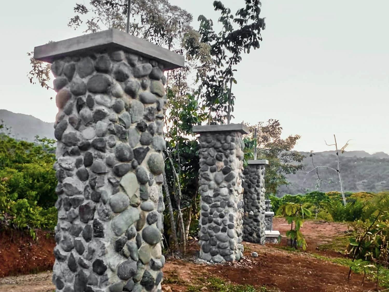 Decorative Stone Column Fence, photo 11