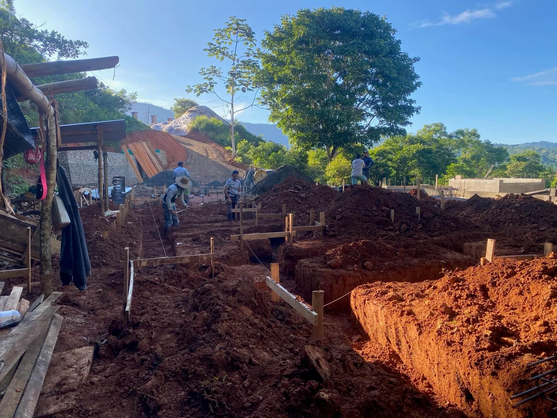 Digging and Pouring Footers - Casa Cavu, photo 3