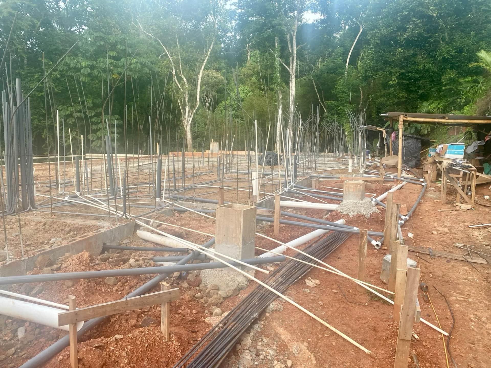 Rough in Piping for Plumbing, Electric, and Propane - Casa Cavu