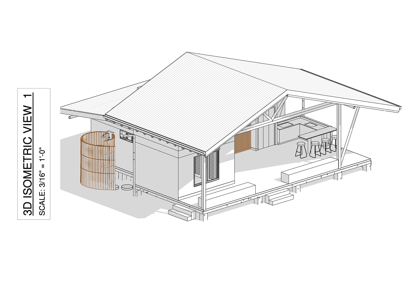 Architectural Floor Plans & Elevation Renderings for the BOHORICA Private Estate build in Costa Rica, photo 3