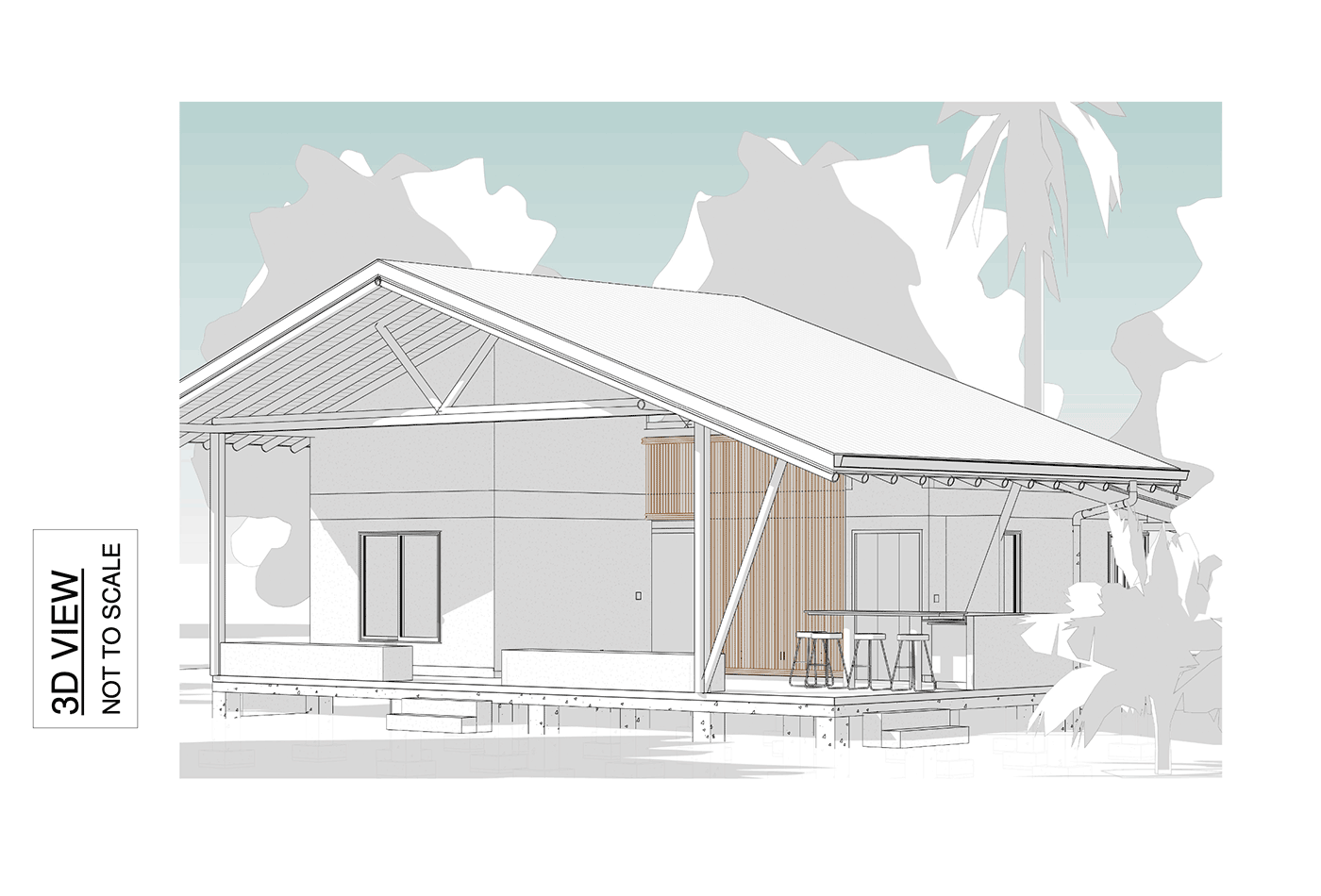 Architectural Floor Plans & Elevation Renderings for the BOHORICA Private Estate build in Costa Rica, photo 9