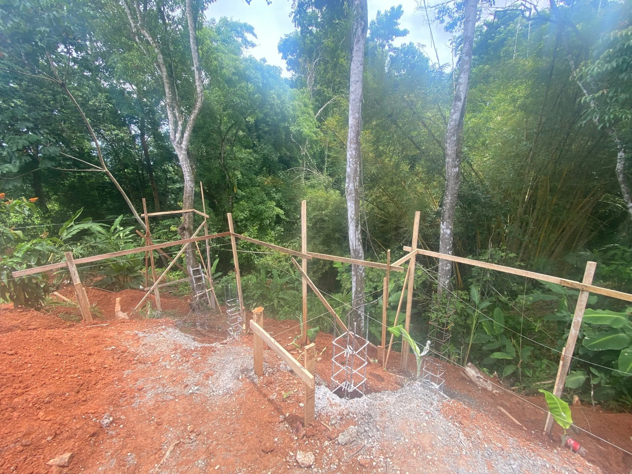 Concrete support columns and mechanical room construction, photo 6