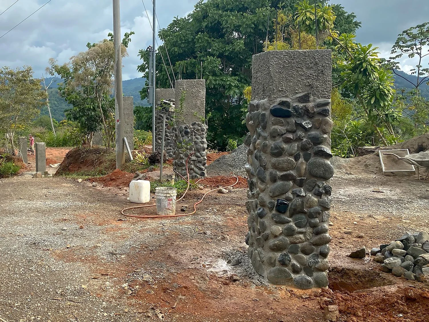 Decorative Stone Column Fence, photo 10
