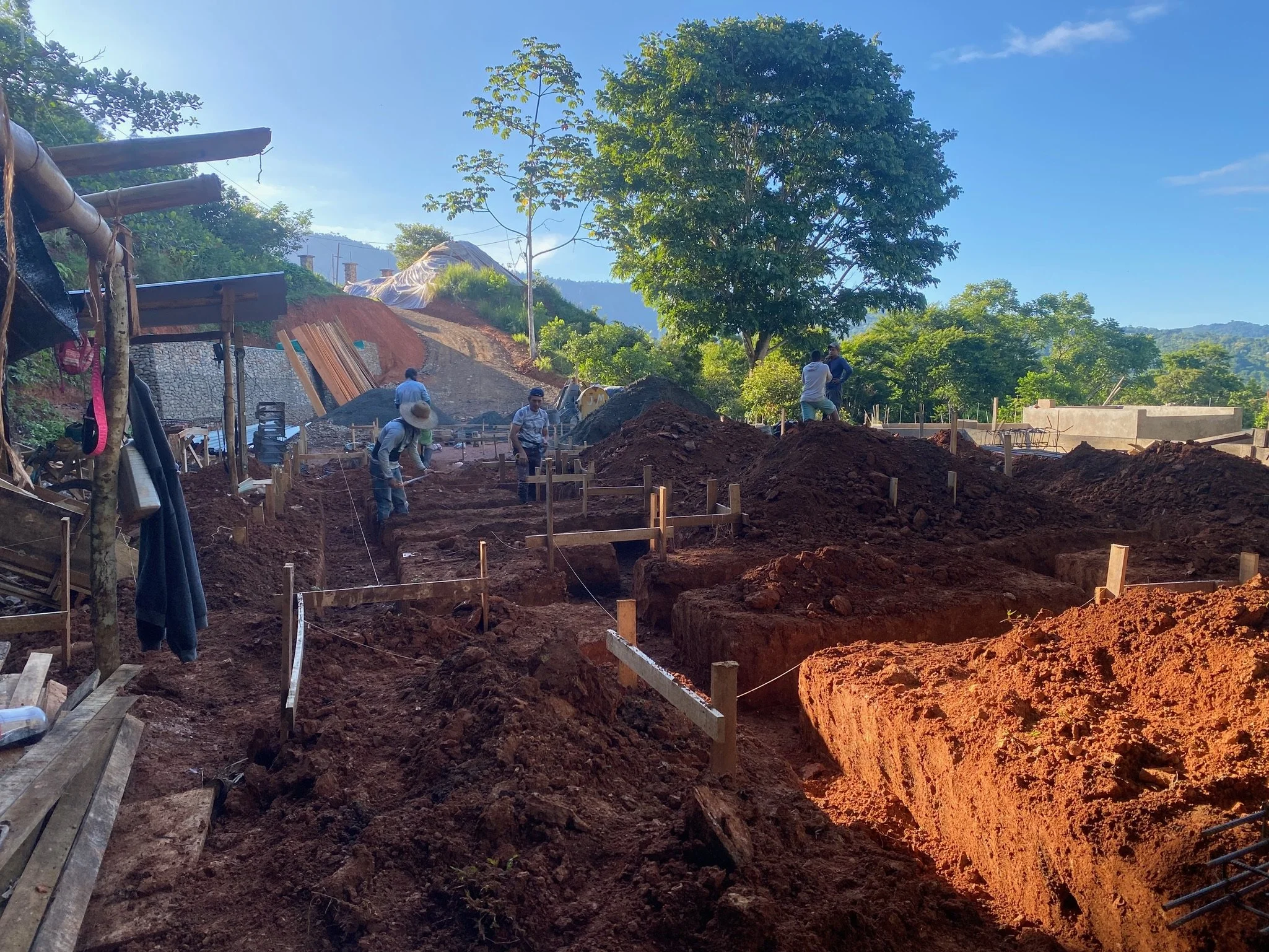Digging and Pouring Footers - Casa Cavu, photo 3
