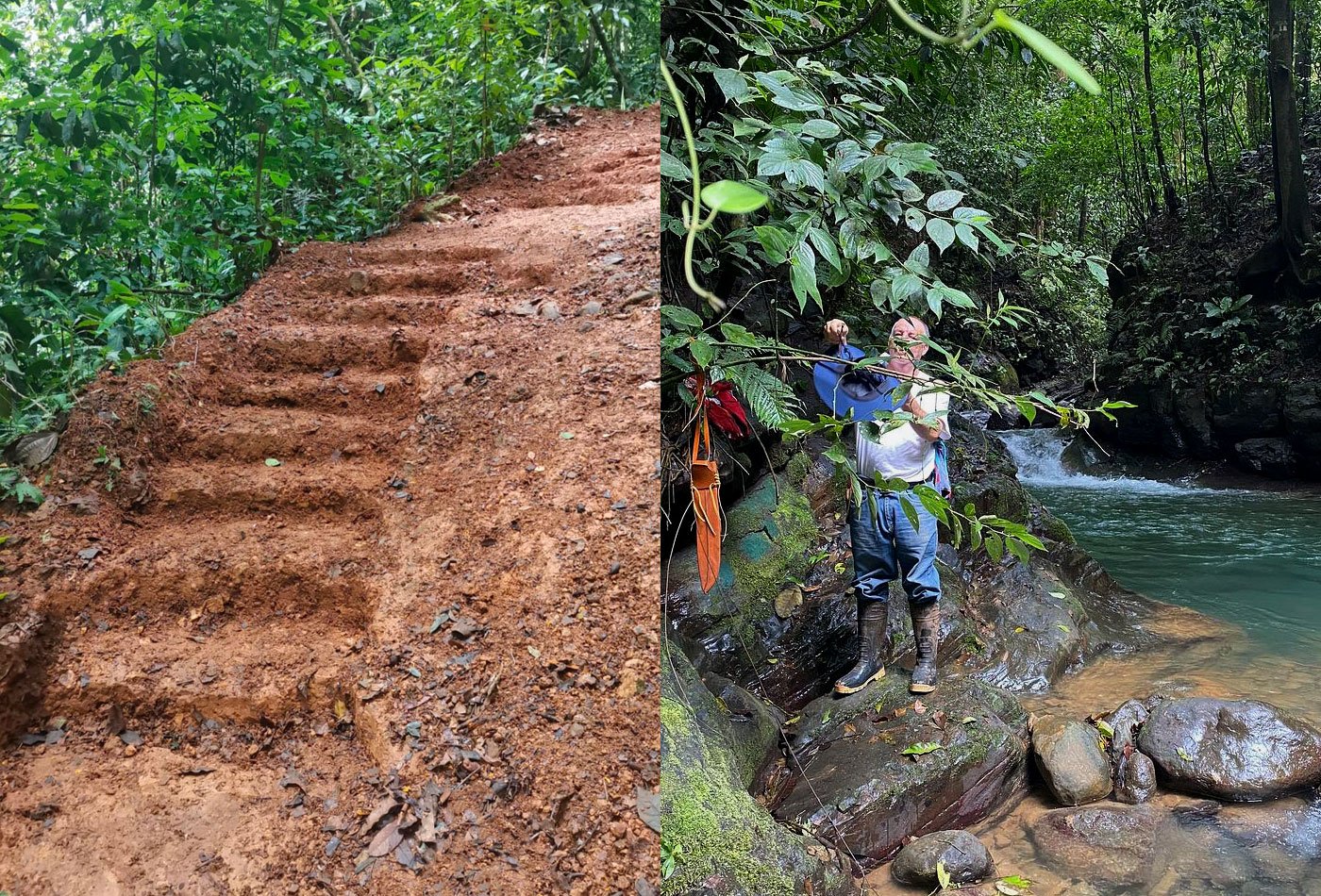 Hiking trails cut through the jungle to access swimming areas –Finca Magnolia, photo 3
